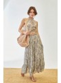 Falda Nekane, de viscosa estampada. Demi