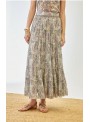 Falda Nekane, de viscosa estampada. Demi