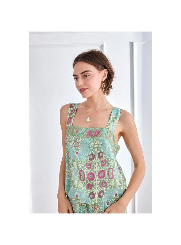 Top Nekane, estampado floral. Krini