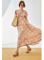 Vestido Nekane, de gasa estampada. Rika
