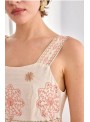 Vestido Nekane, de tirantes con bordados. Satia