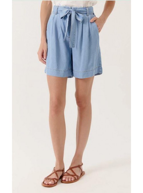 Short Art Love, de tencel en azul. Floria
