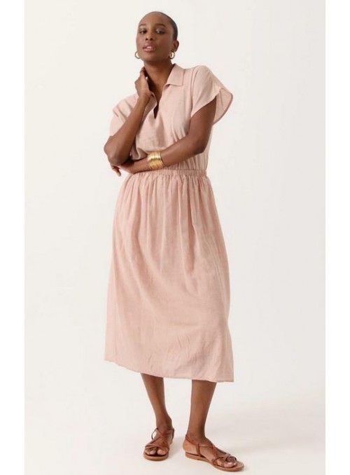 Falda Art Love, de tejido fluido. Meliora