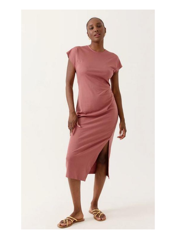 Vestido Art Love, de punto en rosa. Ariel.