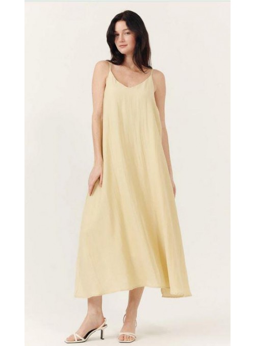 Vestido Art Love, de viscosa con tirantes. Brooke