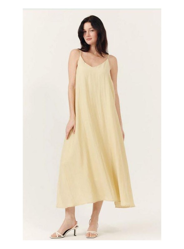 Vestido Art Love, de viscosa con tirantes. Brooke
