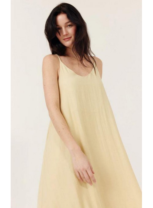 Vestido Art Love, de viscosa con tirantes. Brooke