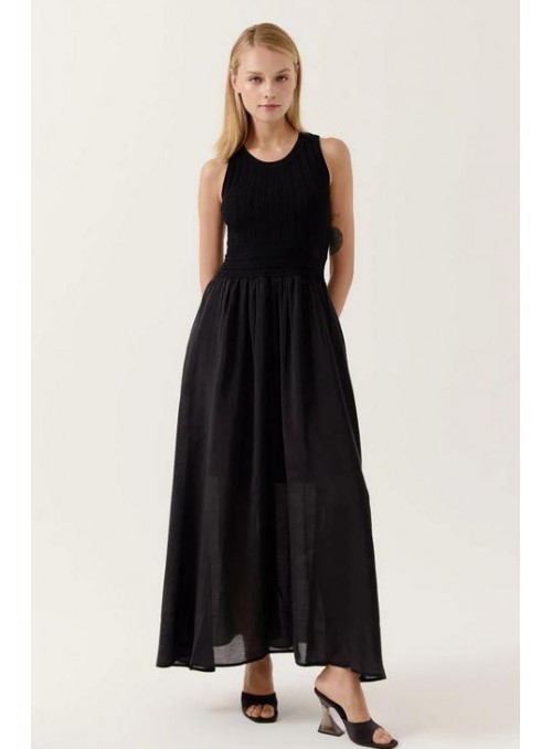 Vestido Art Love, de mix de tejidos. Aliris