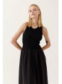 Vestido Art Love, de mix de tejidos. Aliris