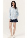 Blusa Art Love, camisera en celeste. Aresia