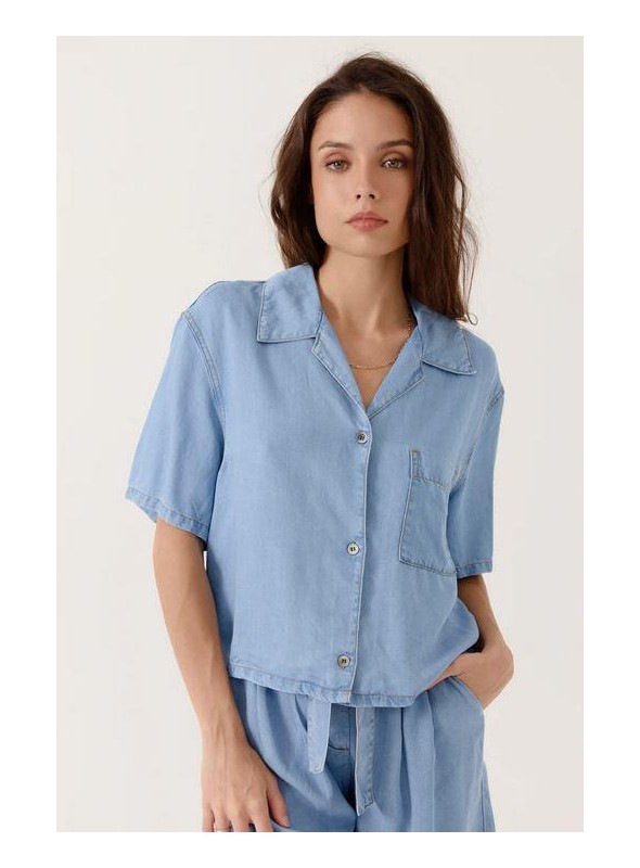 Blusa Art Love, de tencell en celeste. Arwenn