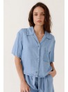 Blusa Art Love, de tencell en celeste. Arwenn