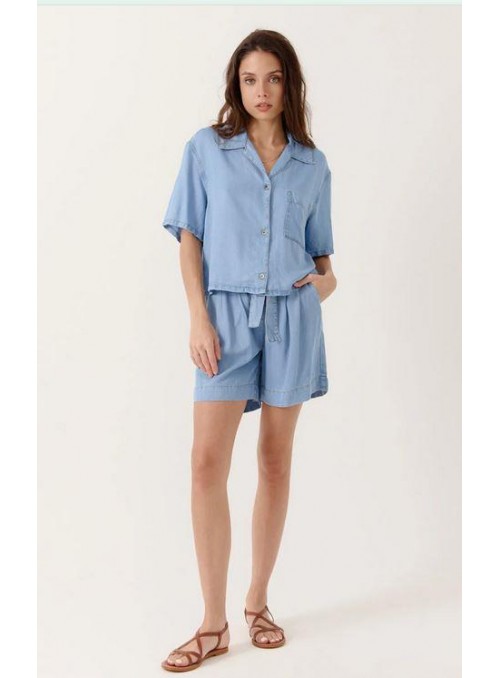 Blusa Art Love, de tencell en celeste. Arwenn