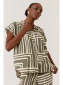 Blusa Art Love, de viscosa estampada. Laurence