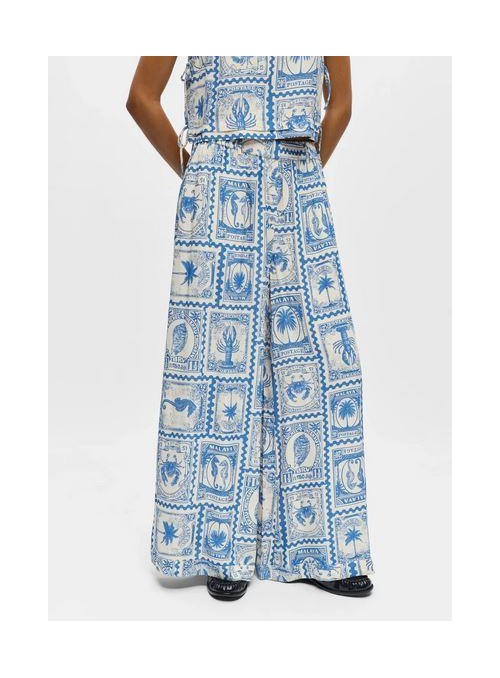 Pantalòn Object, de viscosa estampada. Obvima