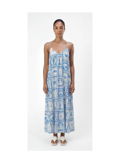 Vestido Object, de visacosa estampada. Objvima