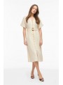 Vestido Vila, de algodòn con lino. 14113573 Vilinnen