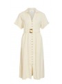 Vestido Vila, de algodòn con lino. 14113573 Vilinnen