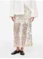Falda Vila Rouge, con lentejuelas en beige. 14114518 Rouleona