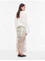 Falda Vila Rouge, con lentejuelas en beige. 14114518 Rouleona