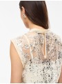 Top Vila Rouge, con lentejuelas en beige. 14114662 Rouleona