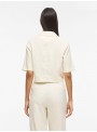 Blazer Vila, de manga corta en beige. 14115355 Vipockey