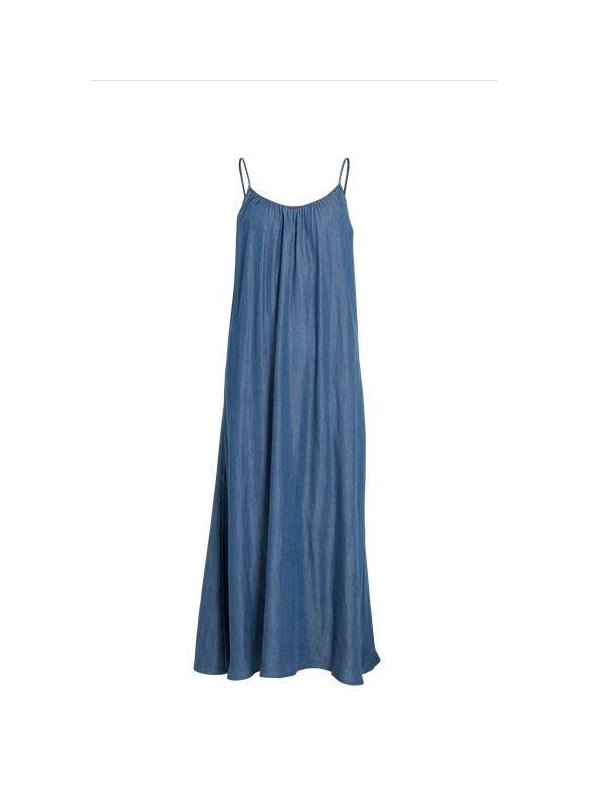 Vestido Vila, de tencell en color jean. 14114729 Vitevria