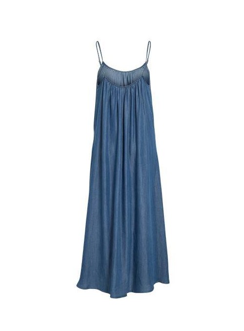 Vestido Vila, de tencell en color jean. 14114729 Vitevria