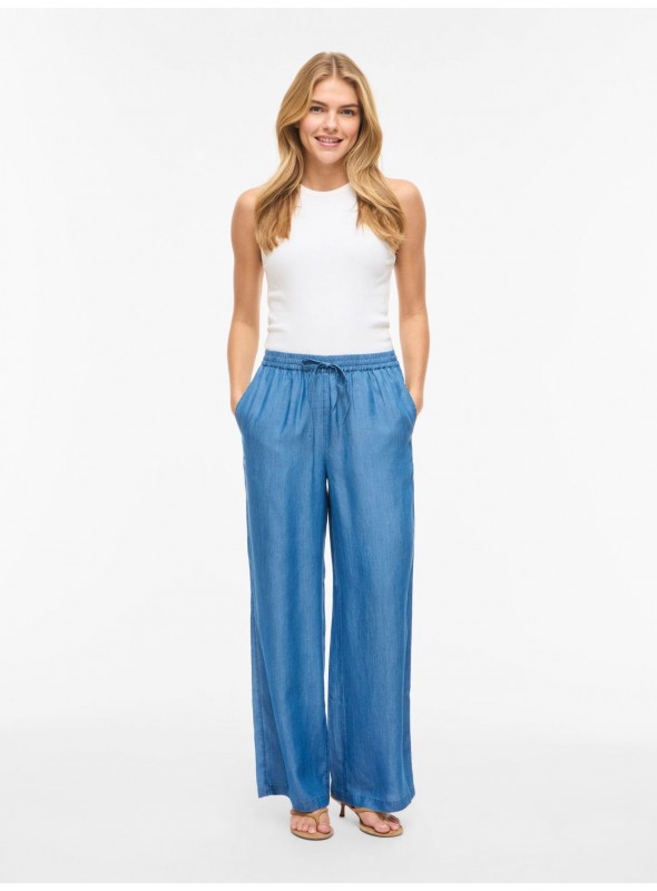 Pantalòn Vila,de tencell en color jean. 14116576 Vitevira