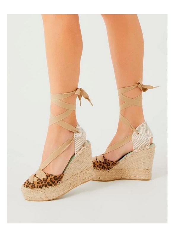 Alpargatas Star Love, de leopardo y altas. Meridia156