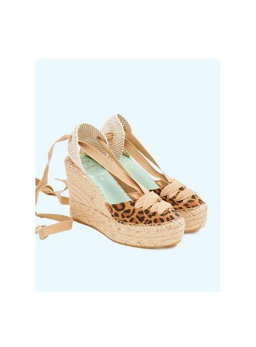 Alpargatas Star Love, de leopardo y altas. Meridia156