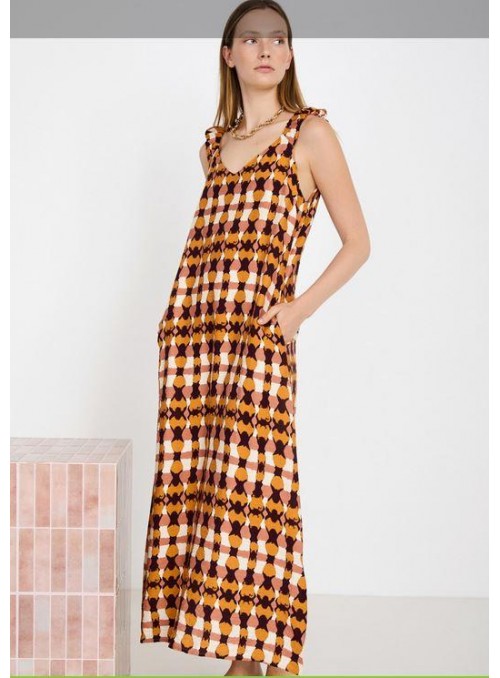 Vestido Skatie, de viscosa estampada. S102V04