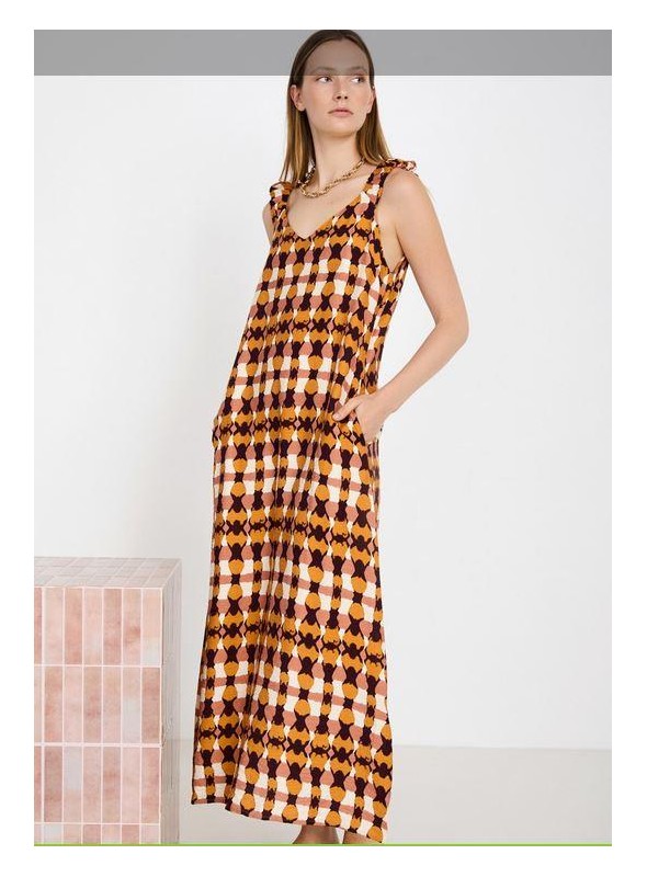 Vestido Skatie, de viscosa estampada. S102V04