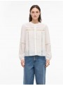 Blusa Vila Rouege, de manga larga con tira bordada. 14113806 Rouanne