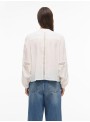Blusa Vila Rouege, de manga larga con tira bordada. 14113806 Rouanne