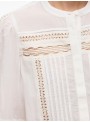 Blusa Vila Rouege, de manga larga con tira bordada. 14113806 Rouanne