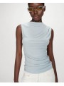 Top Grace & Mila, de viscosa con drapeado. Valley