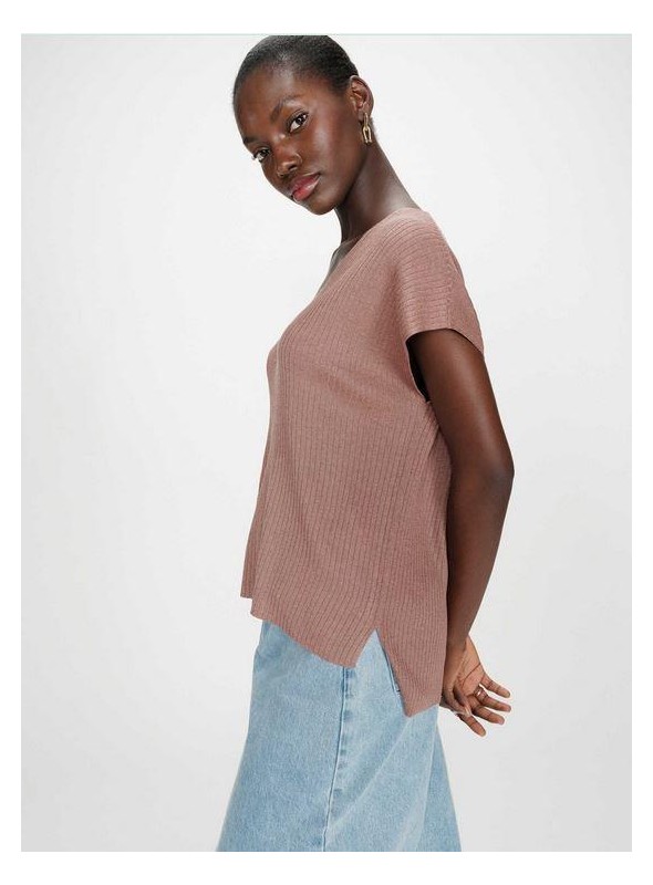 Top Grace & Mila, de canalé con lurex. Vaporo