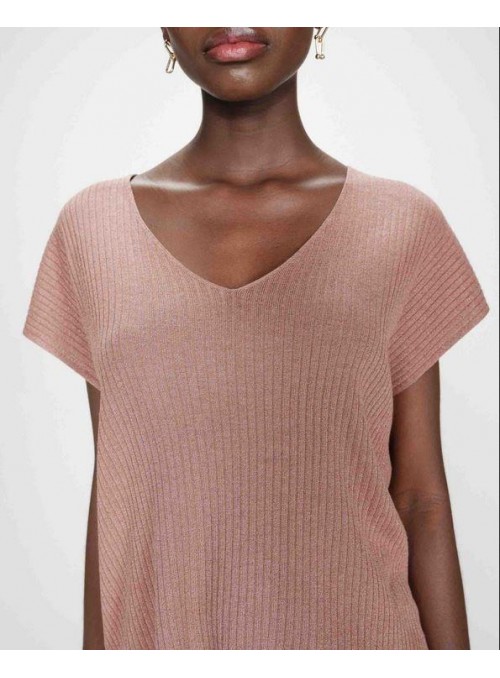 Top Grace &amp; Mila, de canalé con lurex. Vaporo