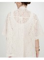 Camisa Grace & Mila, de encaje en beige.Vendell