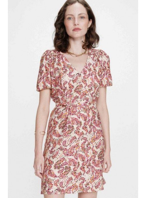 Vestido Grace &amp; Mila, estampado en rosas . Victoire