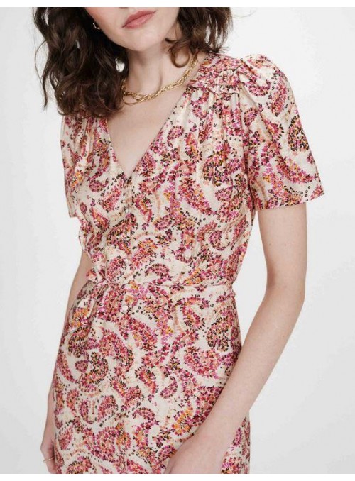 Vestido Grace &amp; Mila, estampado en rosas . Victoire