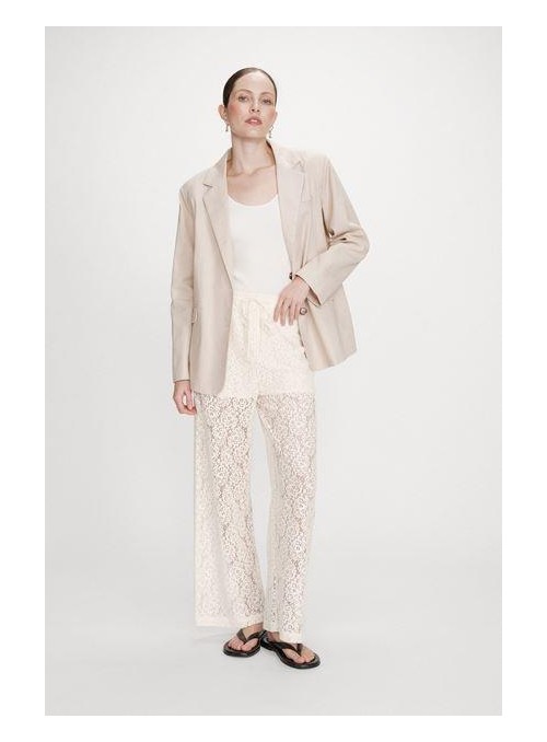 Pantalón Grace &amp; Mila, de encaje en color beige. Vincent