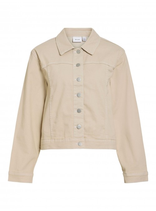 Chaqueta vaquera de Vila, en color beige. 14114941 Vinus