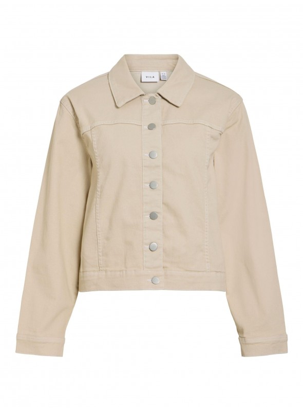 Chaqueta vaquera de Vila, en color beige. 14114941 Vinus