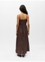 Vestido Object, con bordado marròn. 23049295 Objdidde