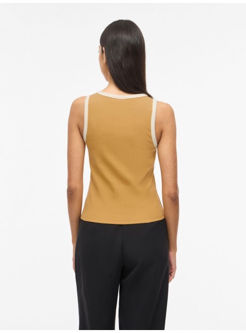 Camiseta Vila, de canalé con botones joya. 14115125 Vifriq