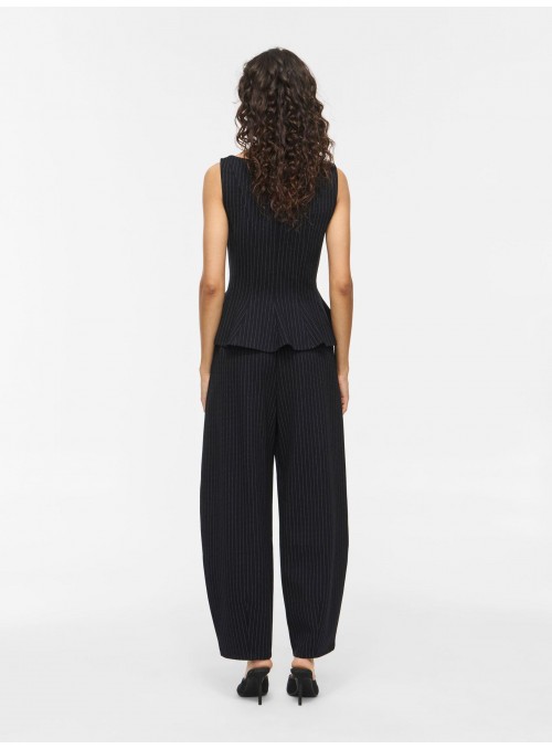 Pantalò Vila, de mil rayas en negro. 14116499 Vimastriba