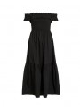 Vestido Vila, de algodòn con nido de abeja. 14115411 Viringa
