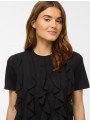 Camiseta Vila, de algodòn con volantes. 14116501 Viorda